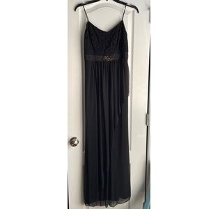 Black Formal Dress with Bead Detailing